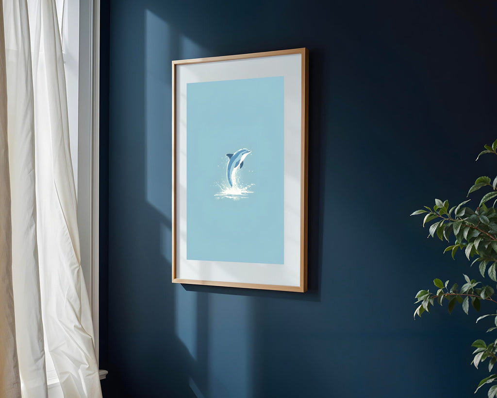 Delfín Minimalista | Cuadro decorativo de Monkey Canvas