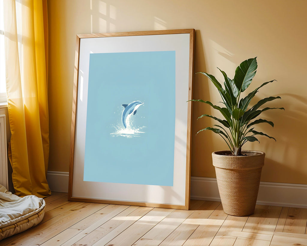 Delfín Minimalista | Cuadro decorativo de Monkey Canvas