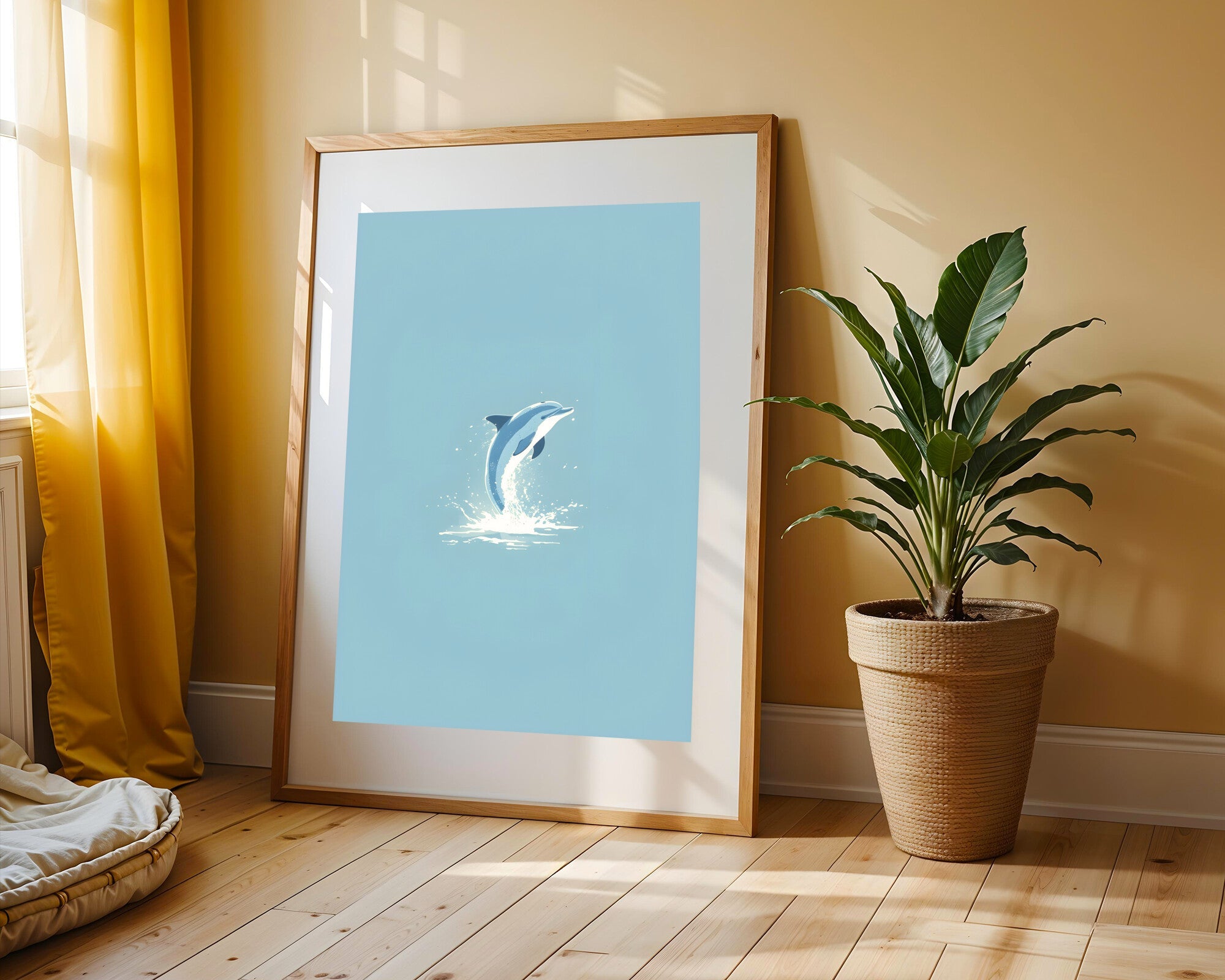 Delfín Minimalista | Cuadro decorativo de Monkey Canvas