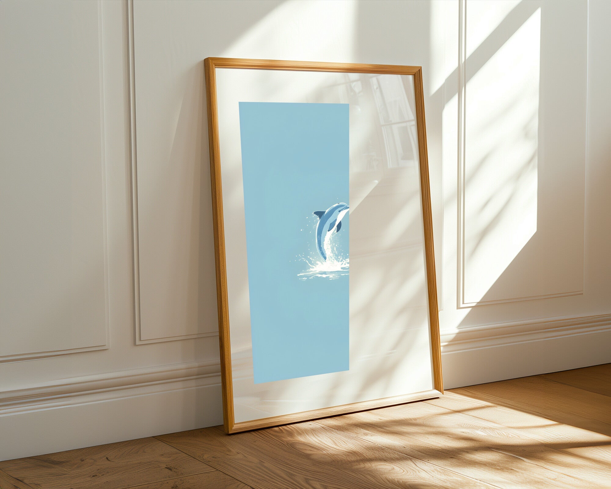 Delfín Minimalista | Cuadro decorativo de Monkey Canvas