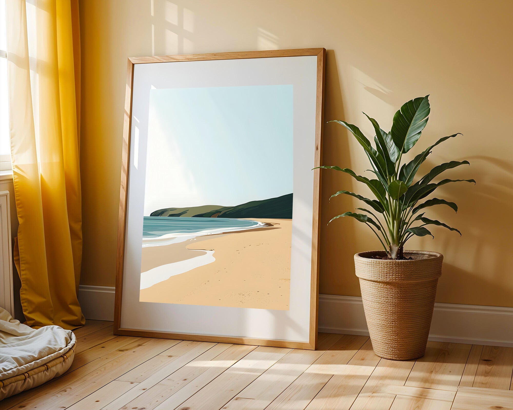Cala Dorada al Atardecer | Cuadro decorativo de Monkey Canvas