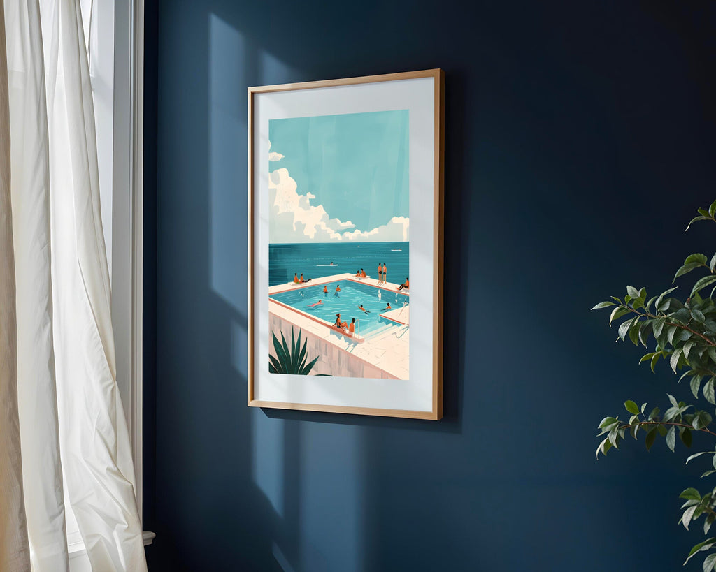 Piscina Frente al Mar | Cuadro decorativo de Monkey Canvas
