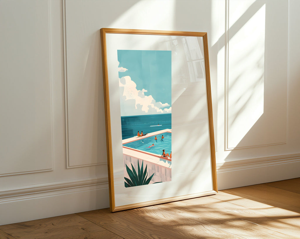 Piscina Frente al Mar | Cuadro decorativo de Monkey Canvas