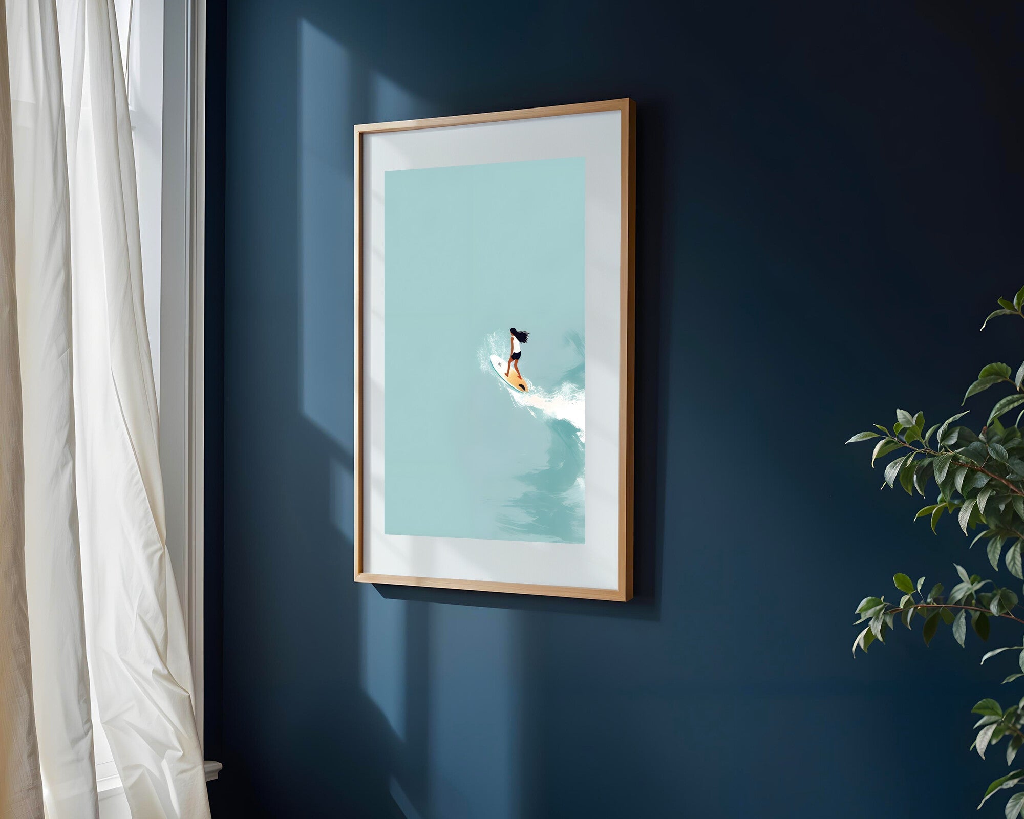 Surfista sobre la Ola | Cuadro decorativo de Monkey Canvas