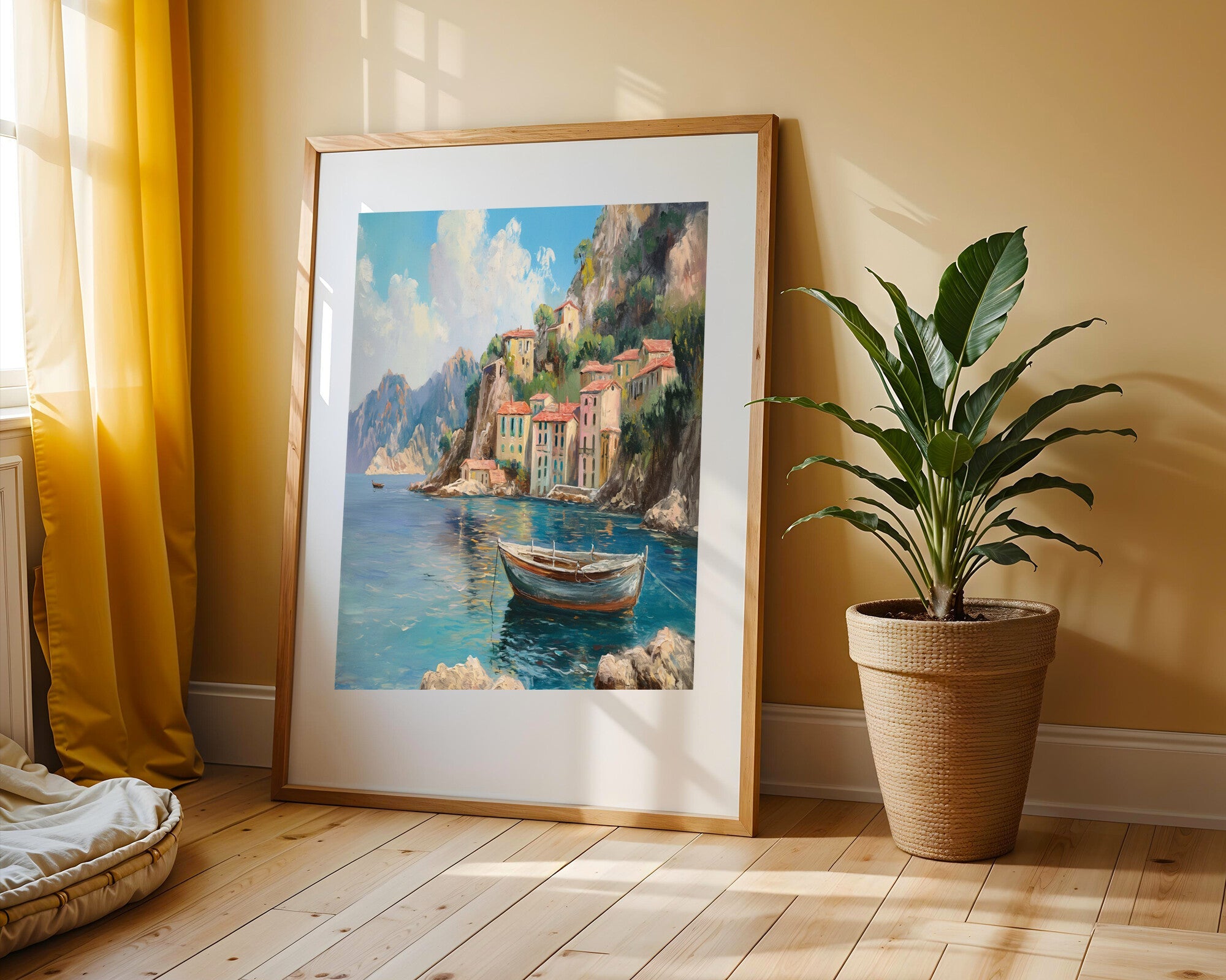 Bahía de Casas Pastel | Cuadro decorativo de Monkey Canvas