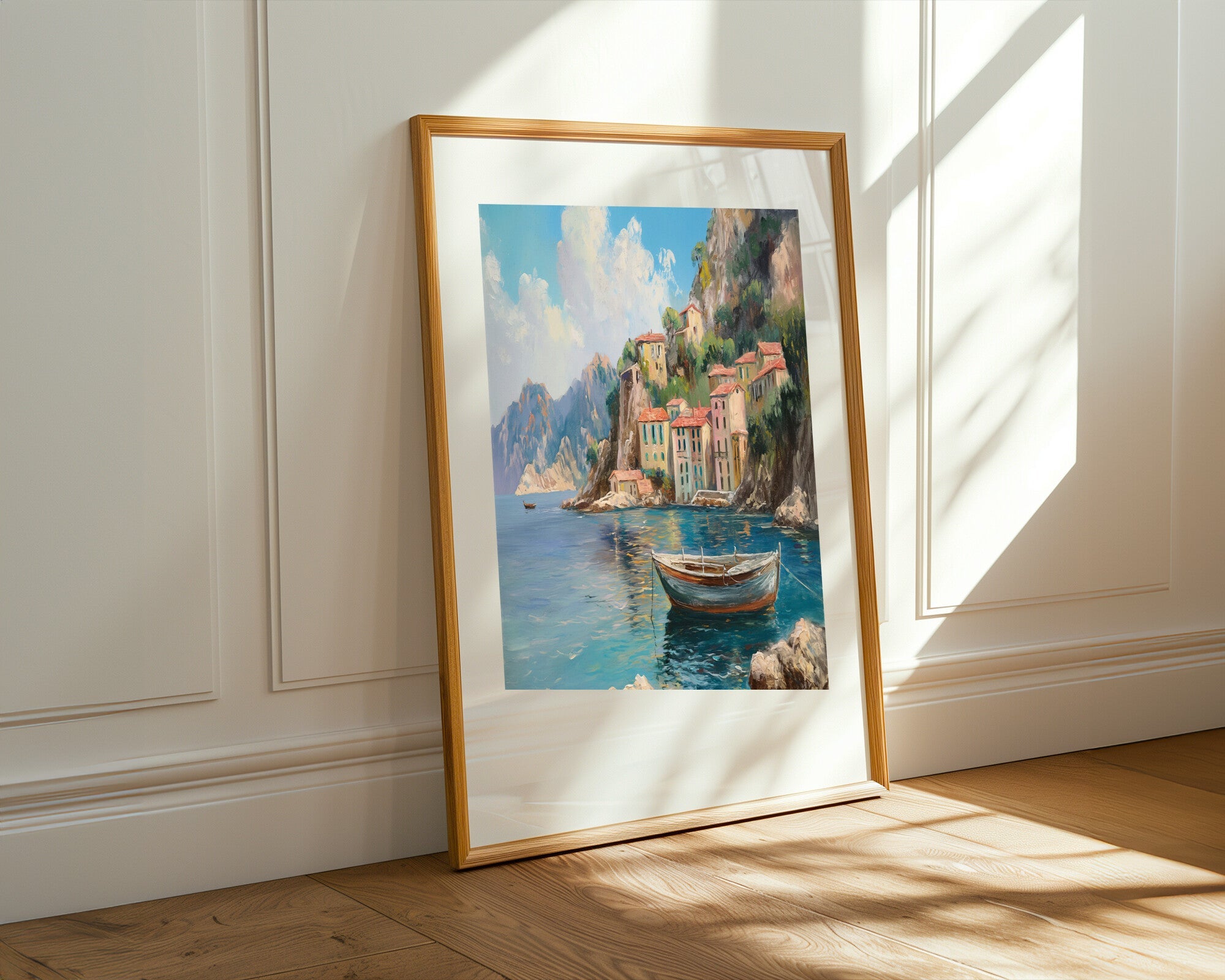 Bahía de Casas Pastel | Cuadro decorativo de Monkey Canvas