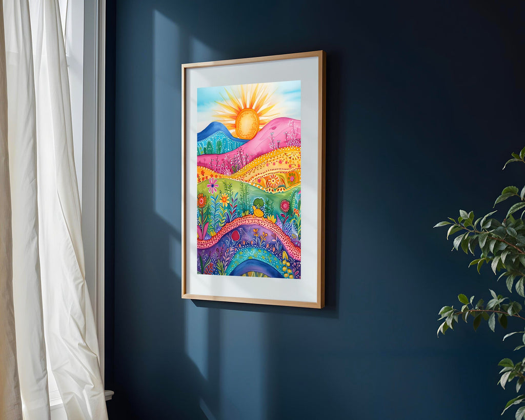 Valle Mágico de Colores | Cuadro decorativo de Monkey Canvas