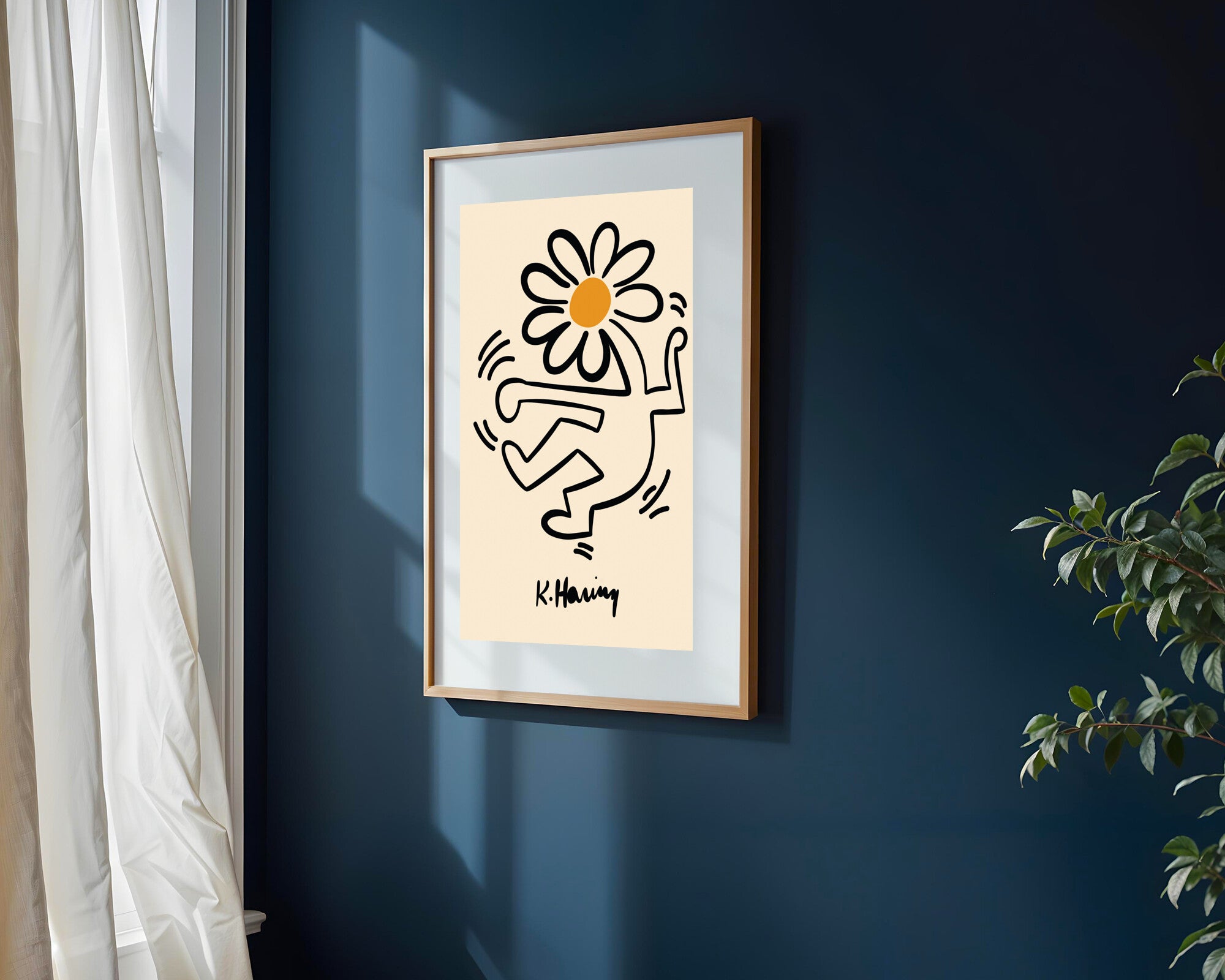 Bailarín y Margarita | Cuadro decorativo de Monkey Canvas
