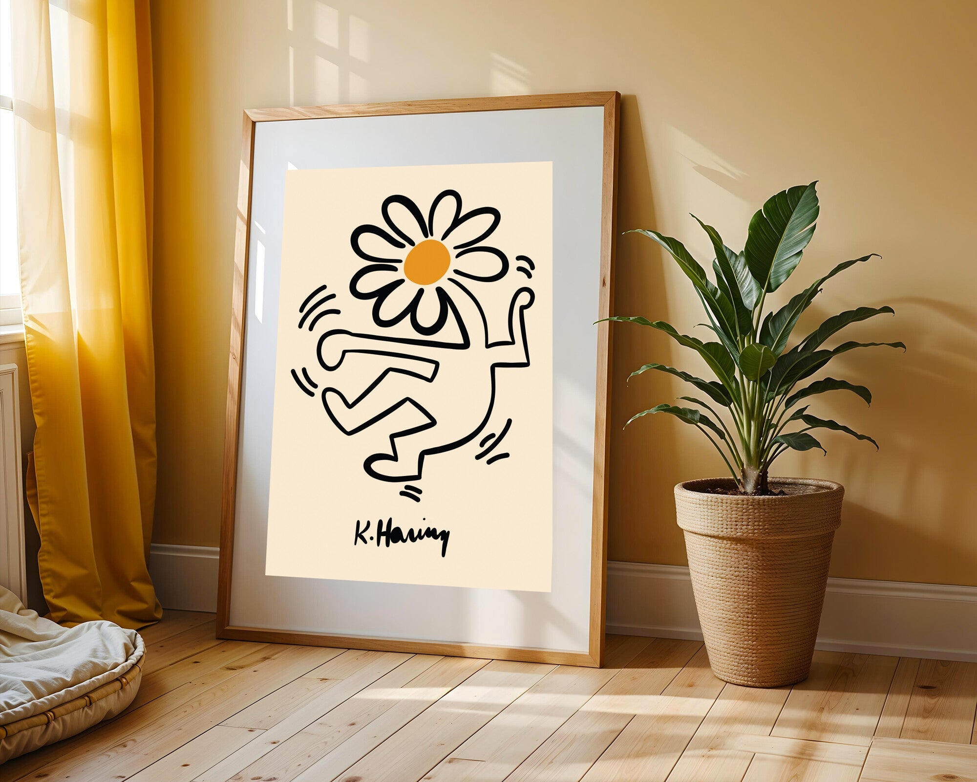 Bailarín y Margarita | Cuadro decorativo de Monkey Canvas