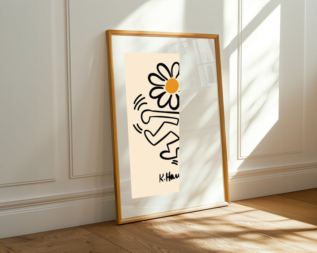 Bailarín y Margarita | Cuadro decorativo de Monkey Canvas