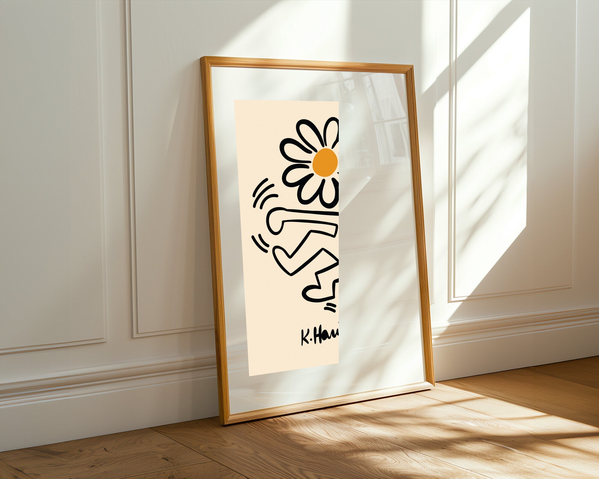 Bailarín y Margarita | Cuadro decorativo de Monkey Canvas