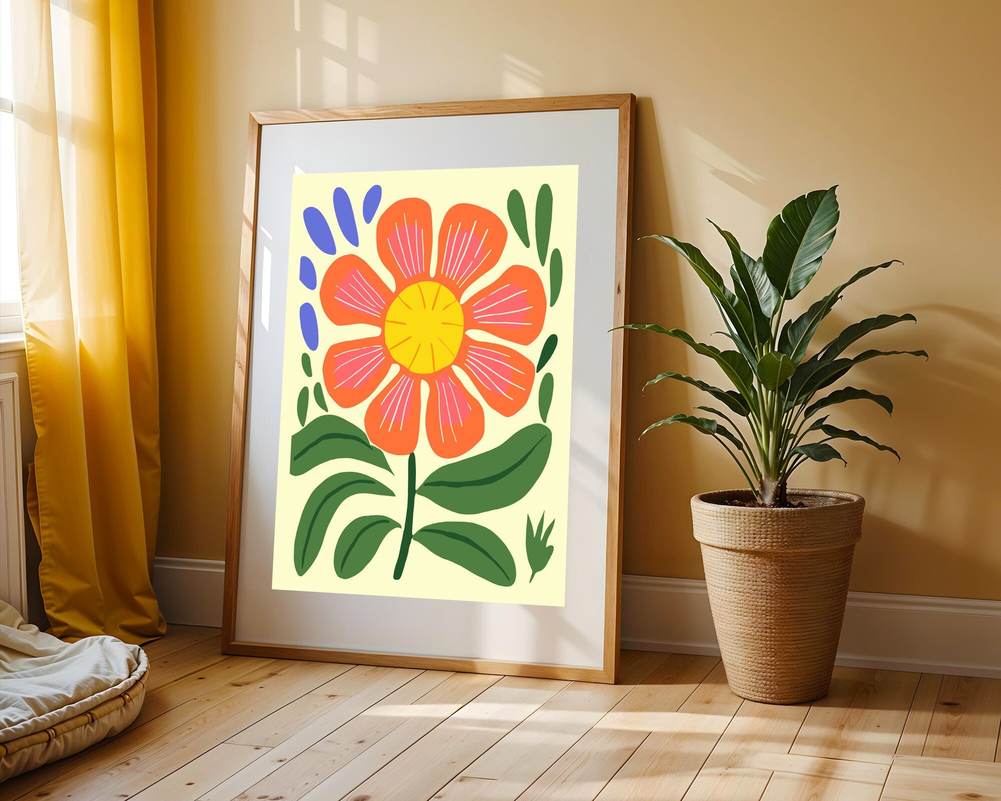 Flor Coral Radiante | Cuadro decorativo de Monkey Canvas