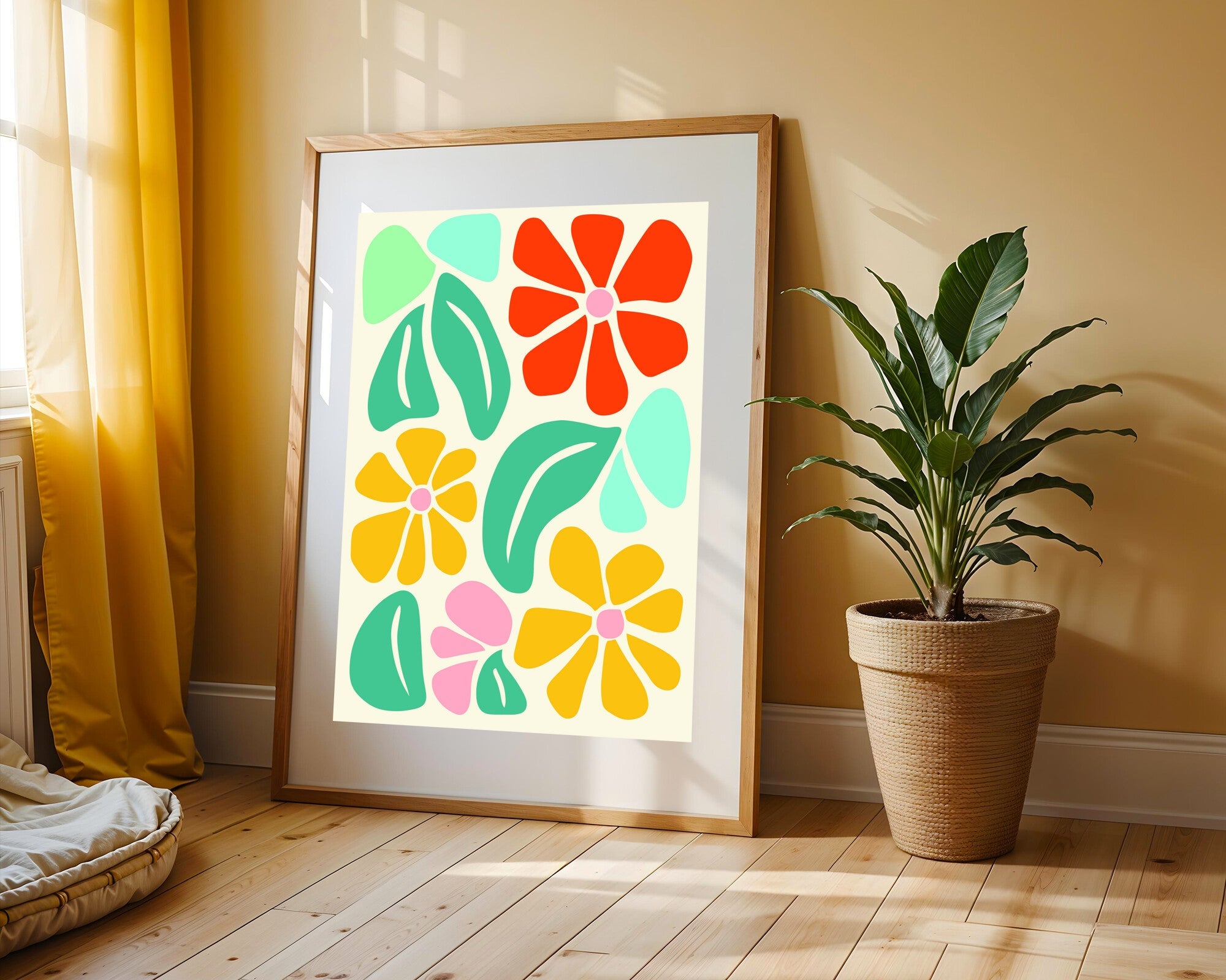Jardín Pop Multicolor | Cuadro decorativo de Monkey Canvas