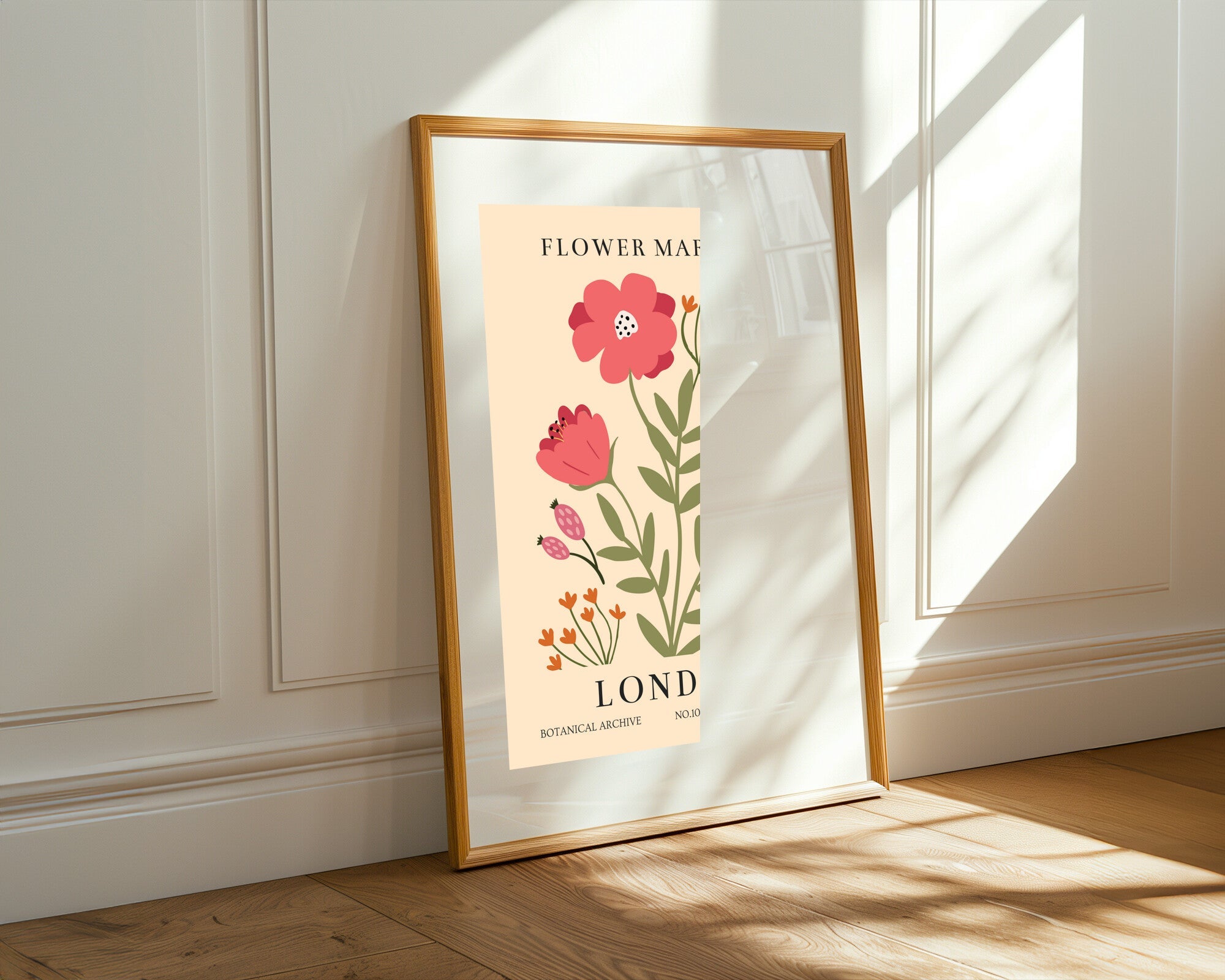 Mercado Floral Londres | Cuadro decorativo de Monkey Canvas