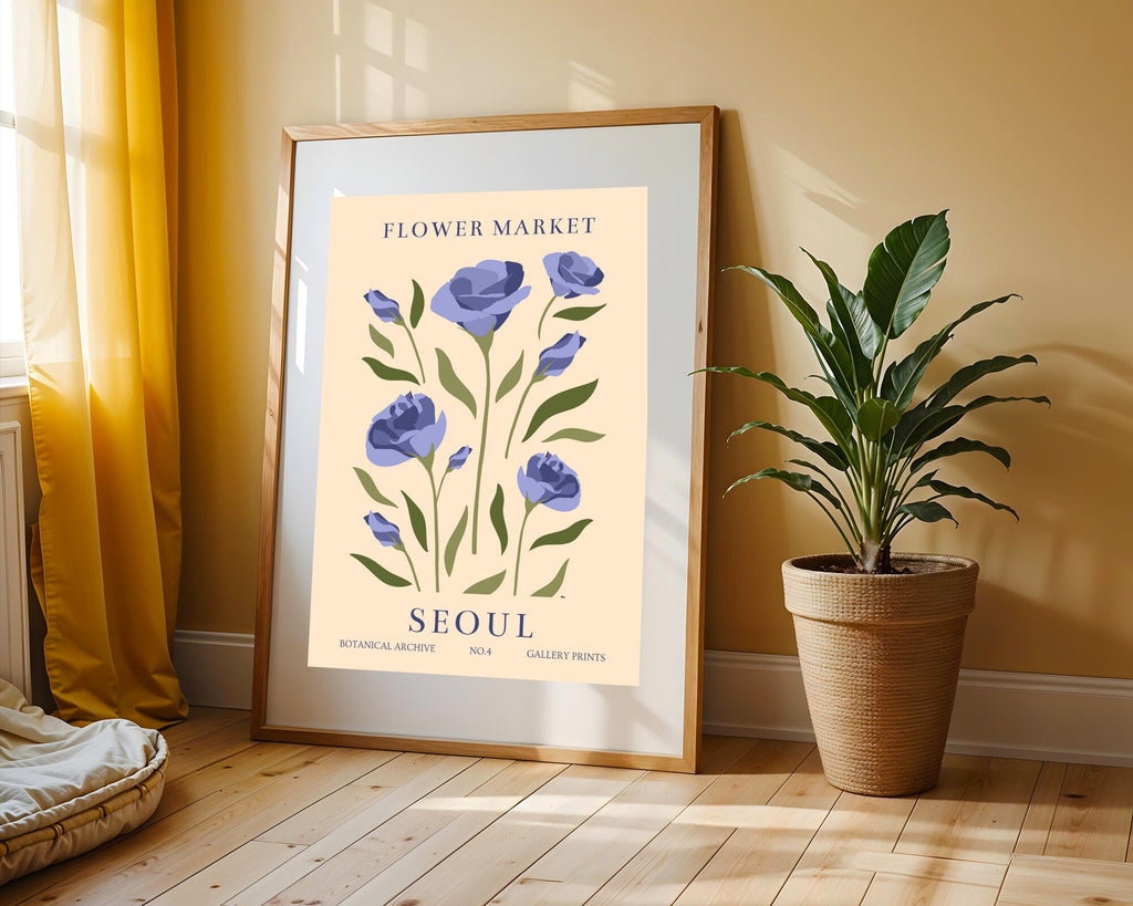 Mercado Floral Seúl | Cuadro decorativo de Monkey Canvas