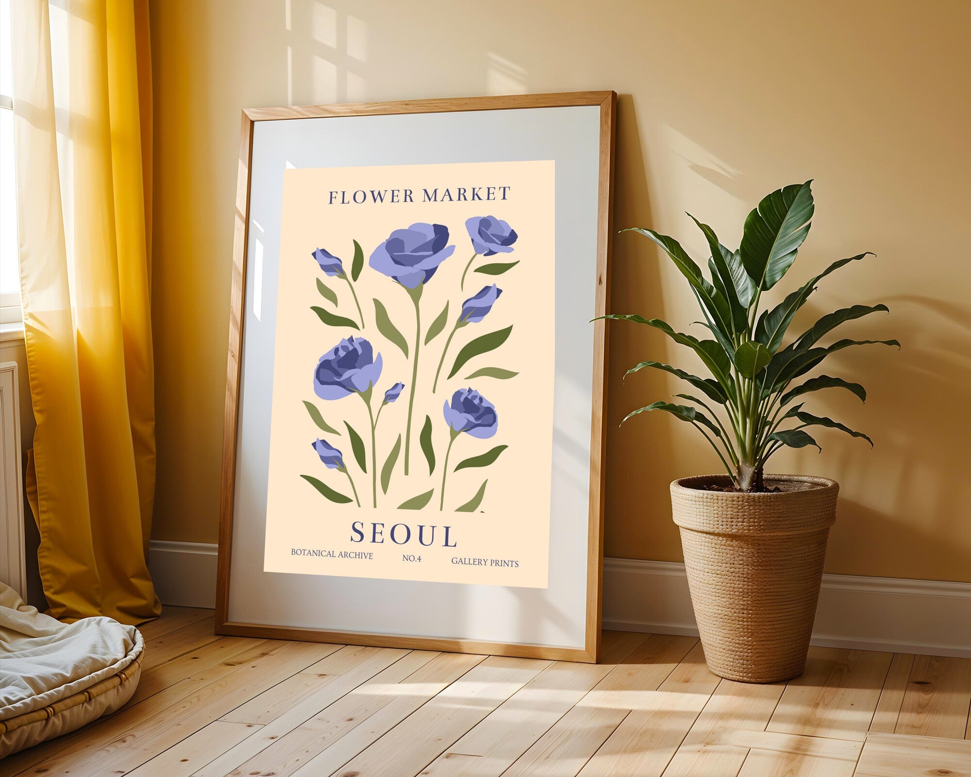 Mercado Floral Seúl | Cuadro decorativo de Monkey Canvas
