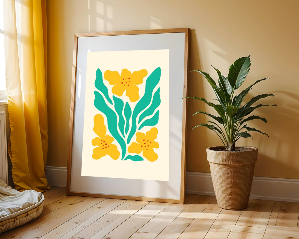 Ramo Amarillo Botánico | Cuadro decorativo de Monkey Canvas