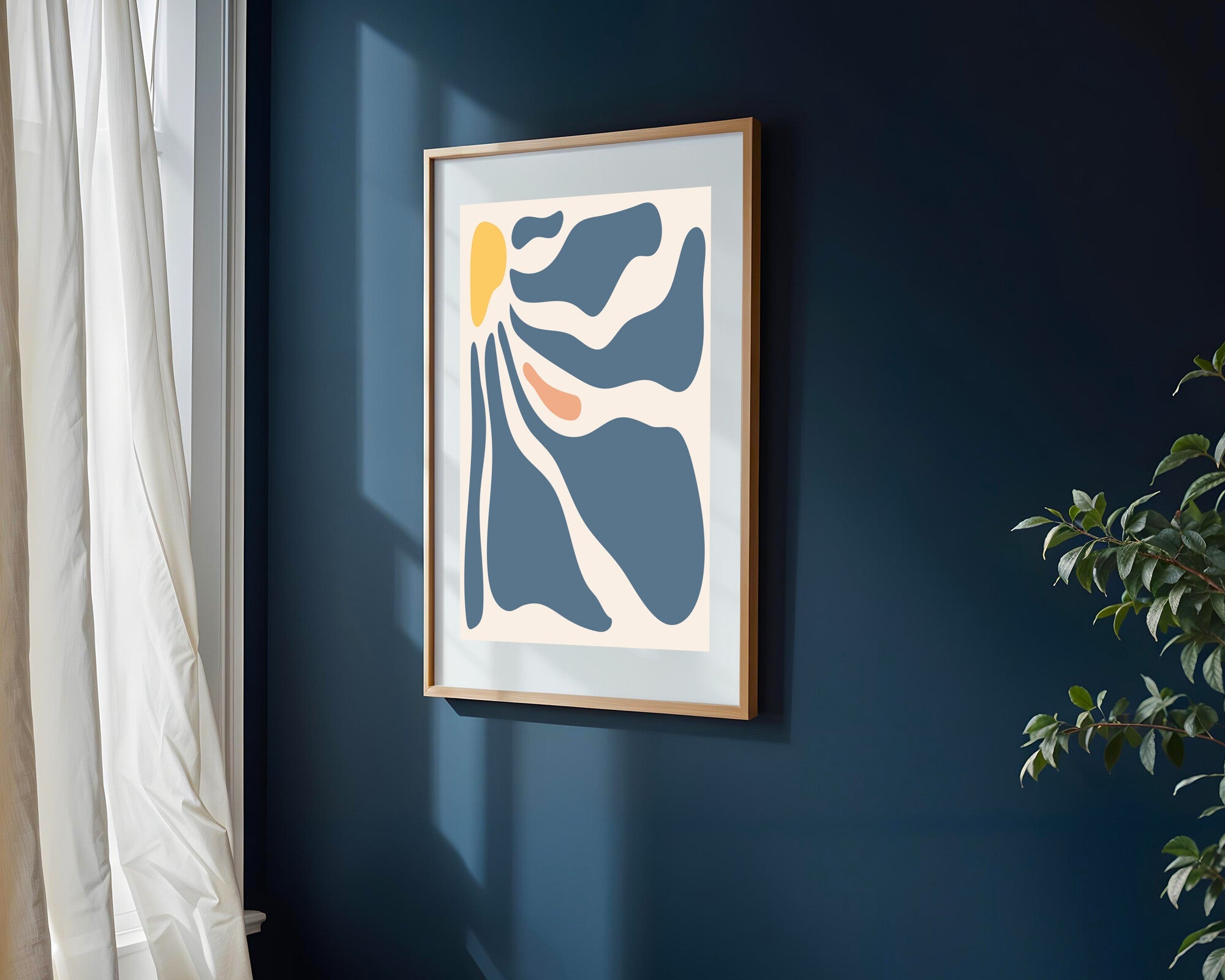 Marea Abstracta Azul | Cuadro decorativo de Monkey Canvas