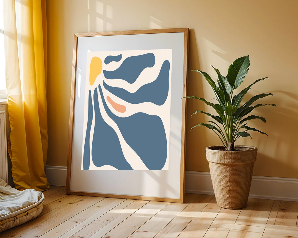 Marea Abstracta Azul | Cuadro decorativo de Monkey Canvas