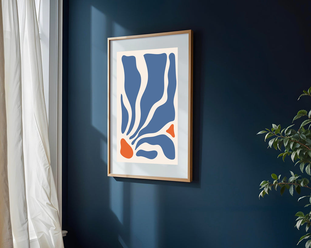 Cascada Orgánica Azul | Cuadro decorativo de Monkey Canvas