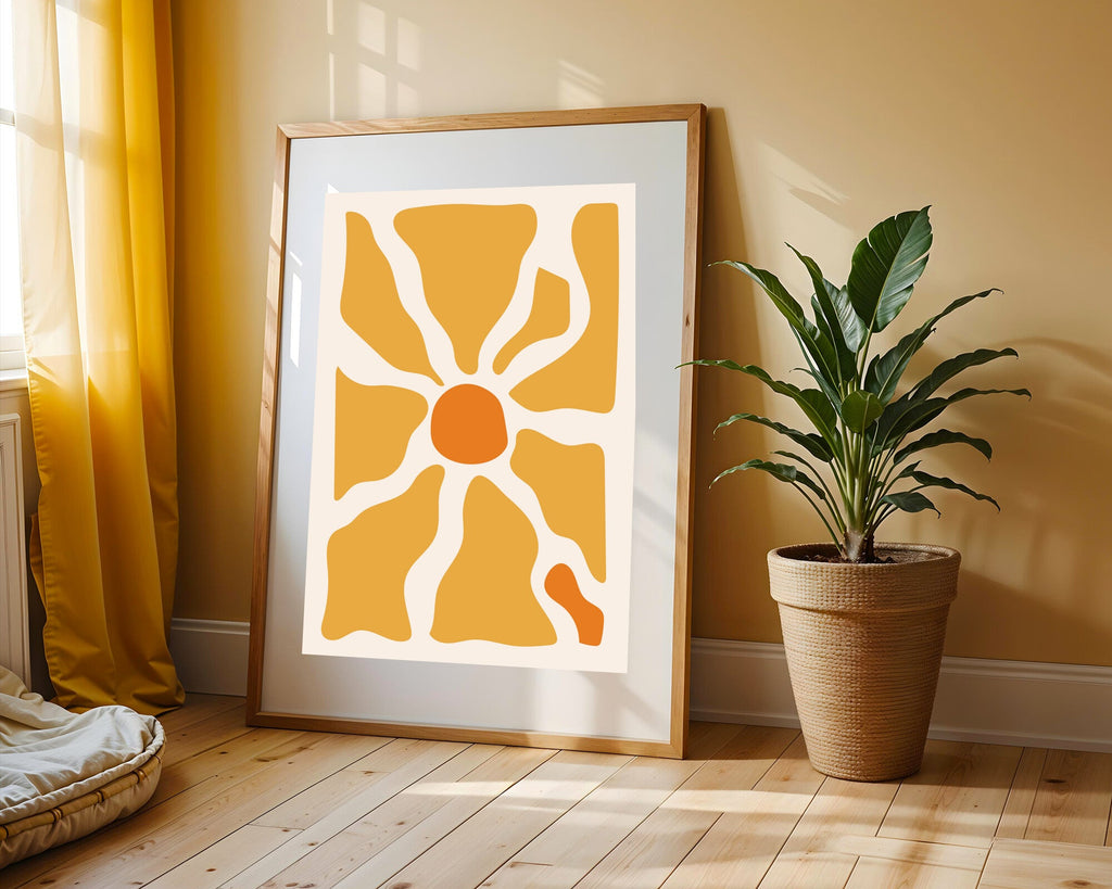 Sol Radiante Dorado | Cuadro decorativo de Monkey Canvas