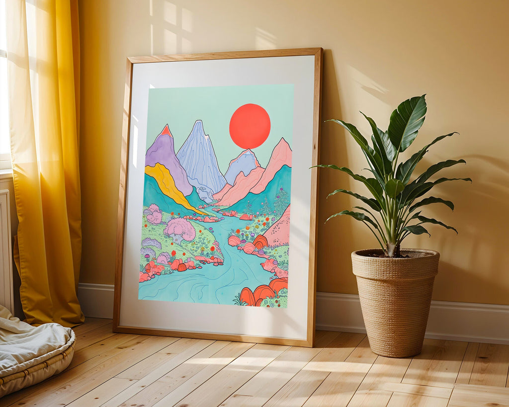 Cordillera Psicodélica | Cuadro decorativo de Monkey Canvas