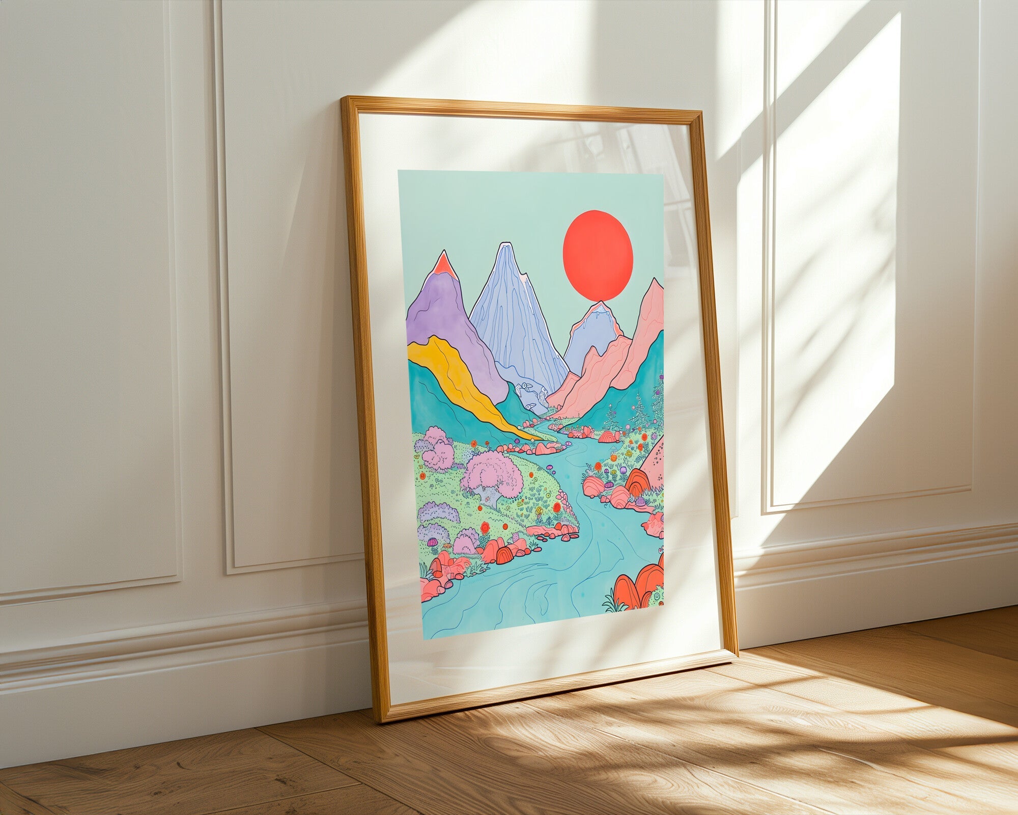 Cordillera Psicodélica | Cuadro decorativo de Monkey Canvas