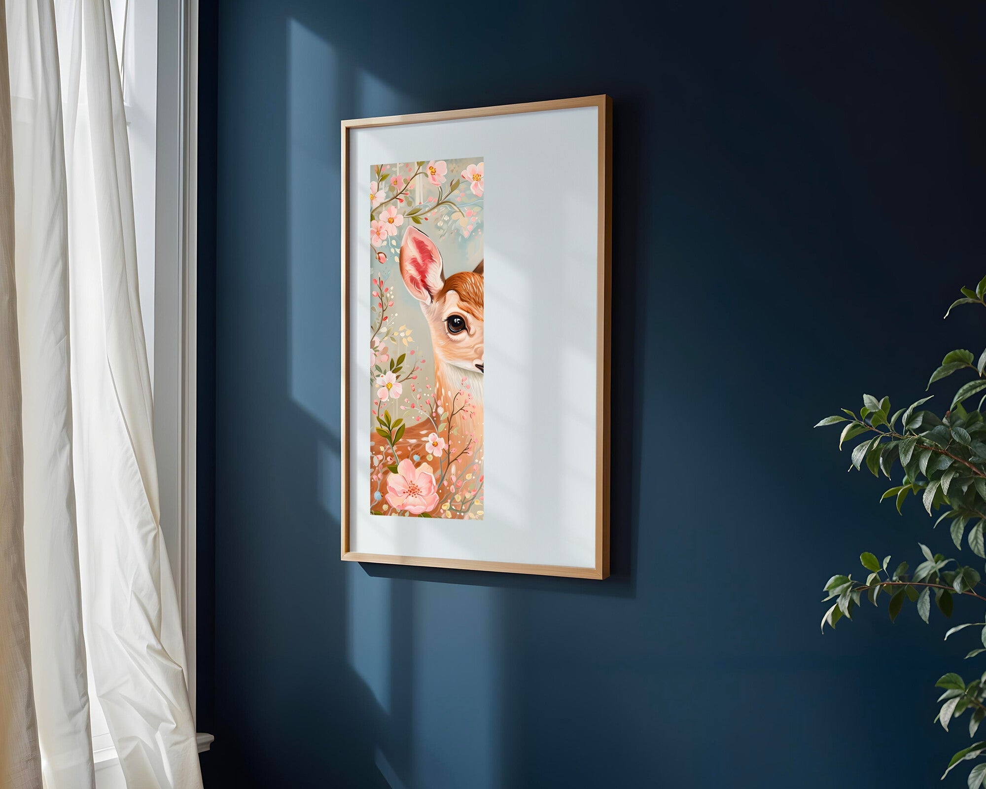 Cervatillo Entre Flores | Cuadro decorativo de Monkey Canvas