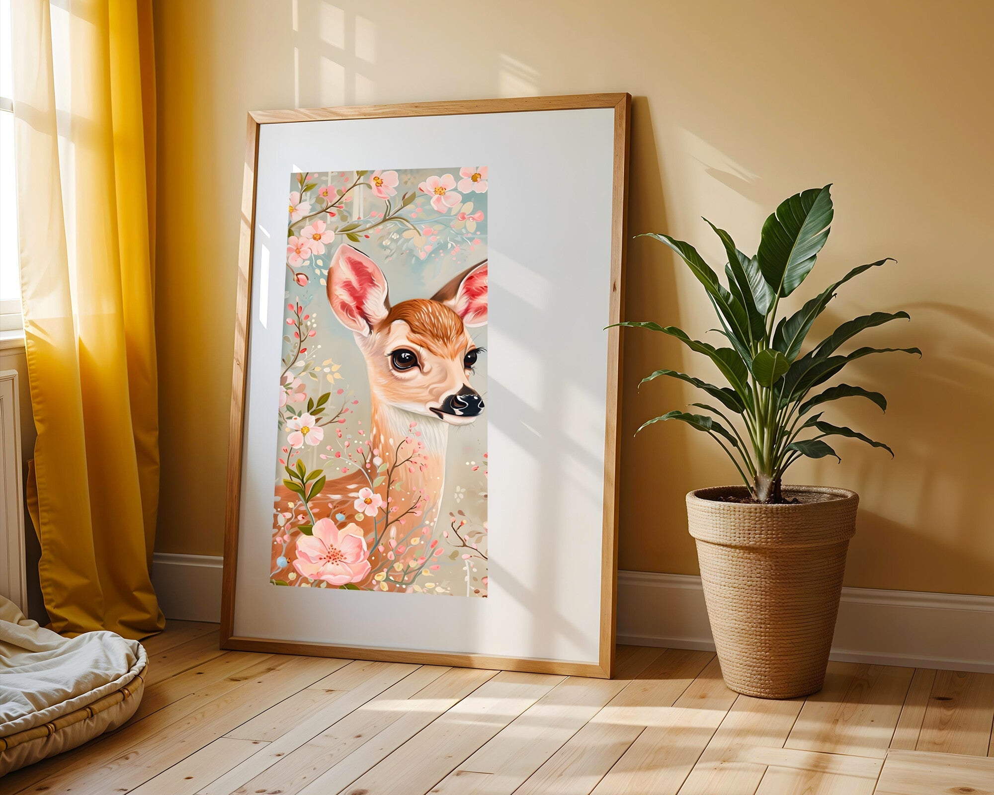 Cervatillo Entre Flores | Cuadro decorativo de Monkey Canvas