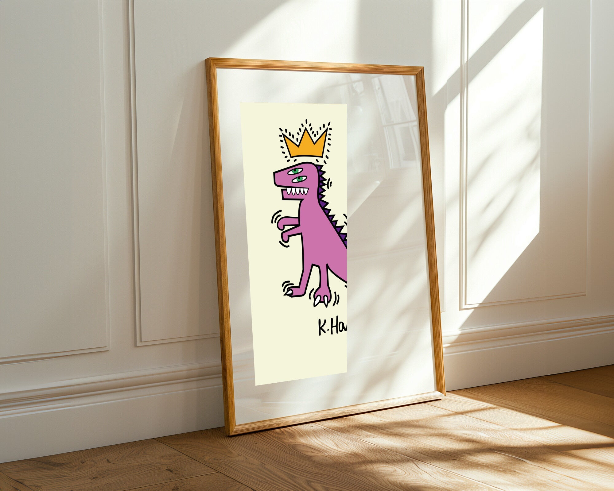 Dinosaurio Real Pop Art | Cuadro decorativo de Monkey Canvas