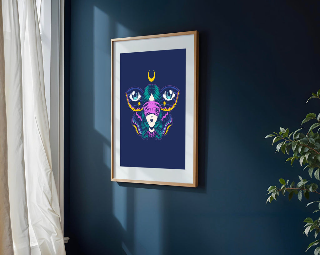 Mariposa Mística Lunar | Cuadro decorativo de Monkey Canvas