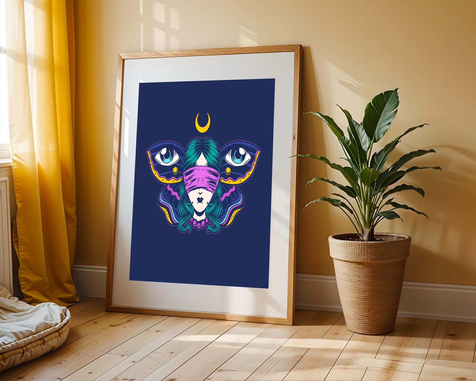 Mariposa Mística Lunar | Cuadro decorativo de Monkey Canvas