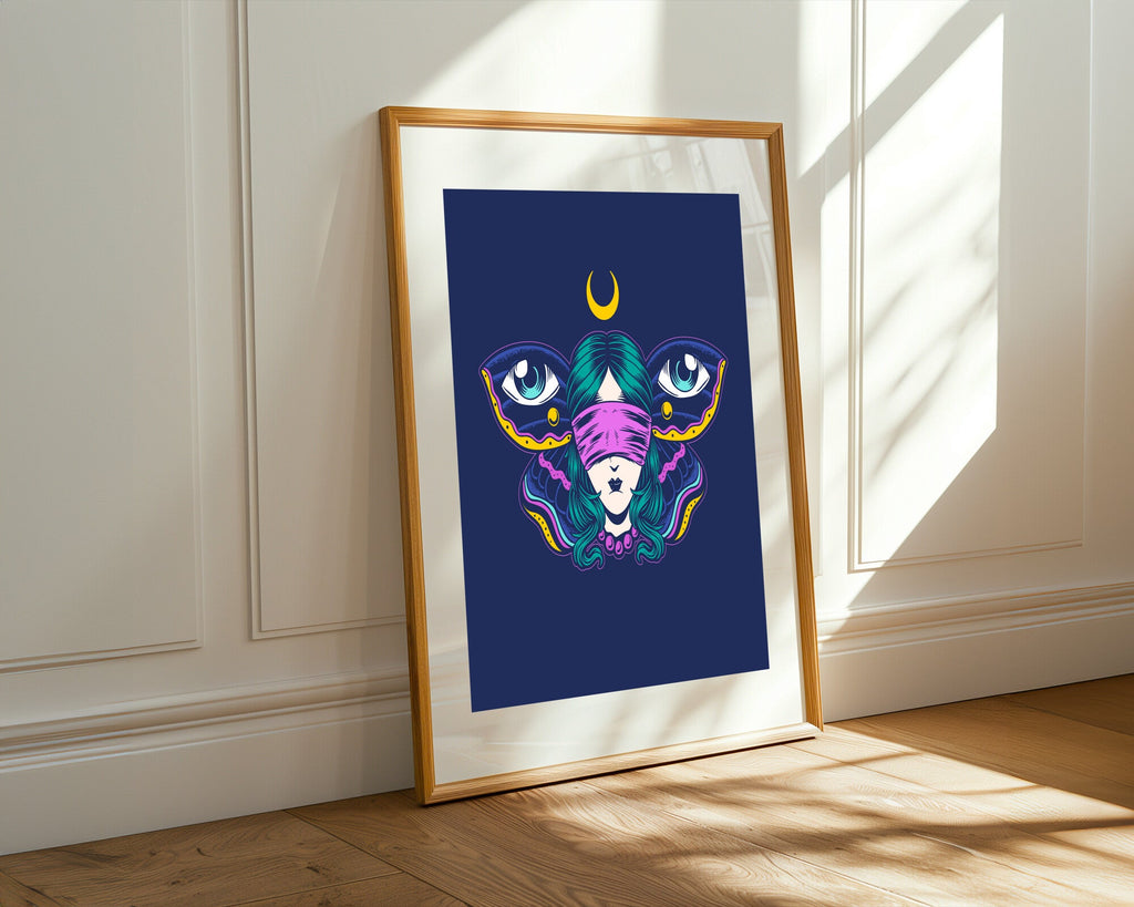 Mariposa Mística Lunar | Cuadro decorativo de Monkey Canvas