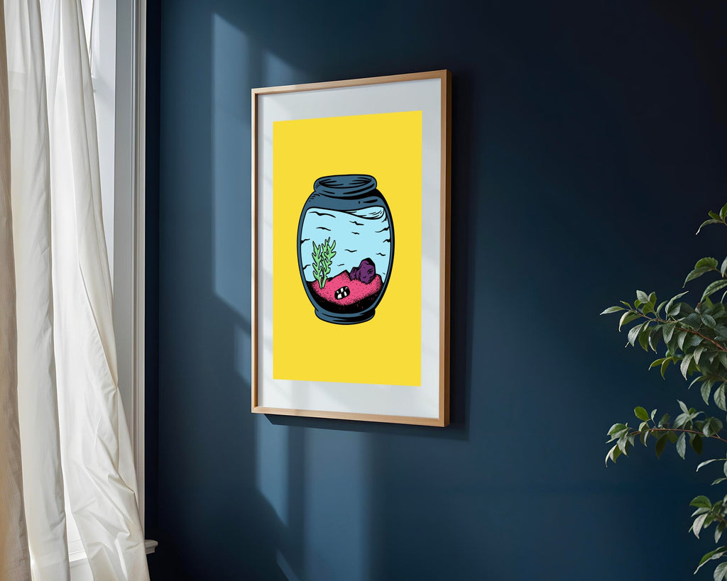 Pecera en Reposo | Cuadro decorativo de Monkey Canvas