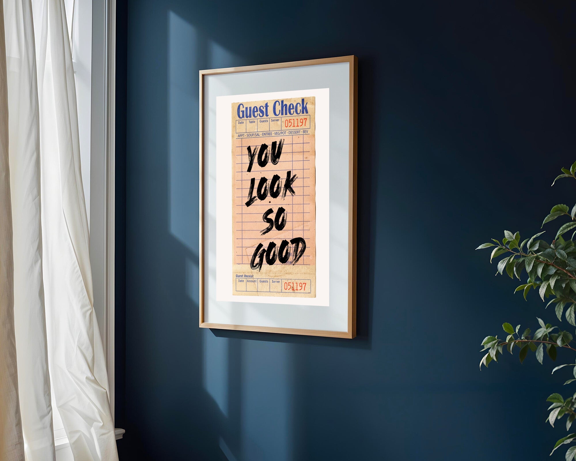Cuenta Retro You Look So Good | Cuadro decorativo de Monkey Canvas