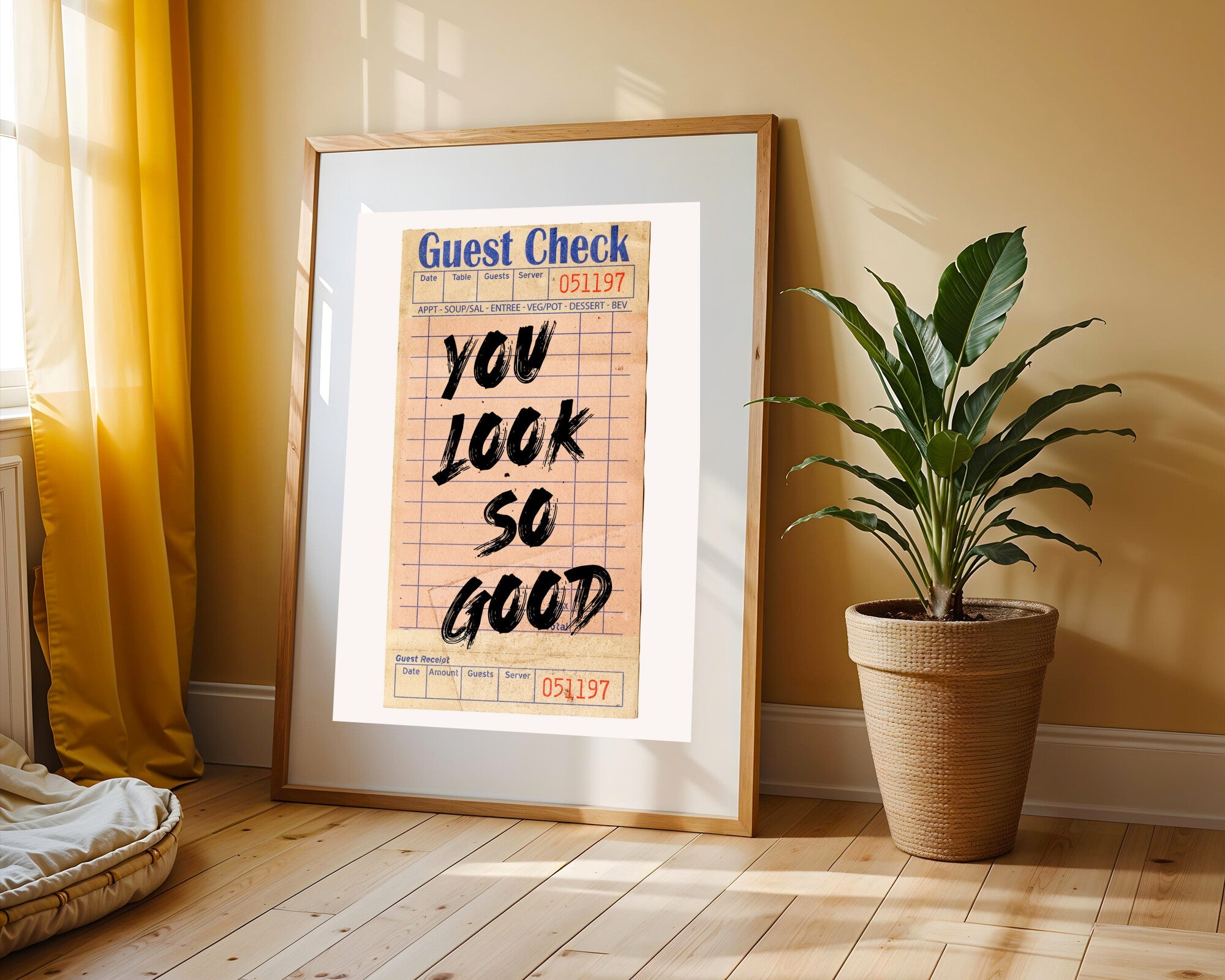 Cuenta Retro You Look So Good | Cuadro decorativo de Monkey Canvas