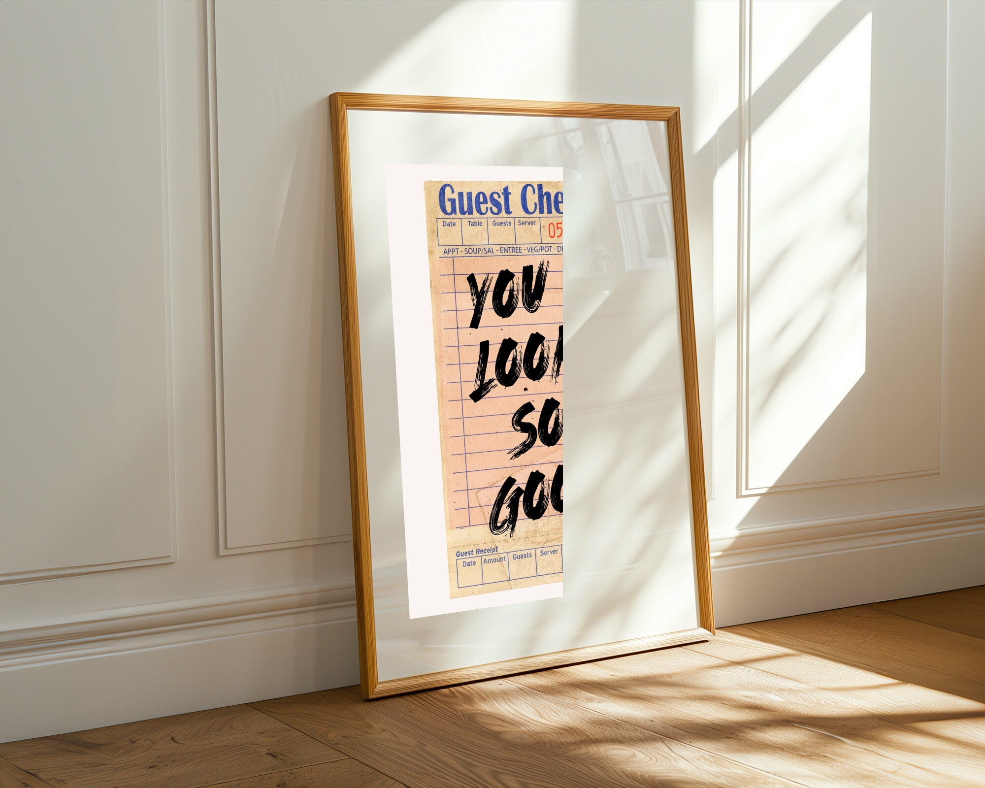 Cuenta Retro You Look So Good | Cuadro decorativo de Monkey Canvas