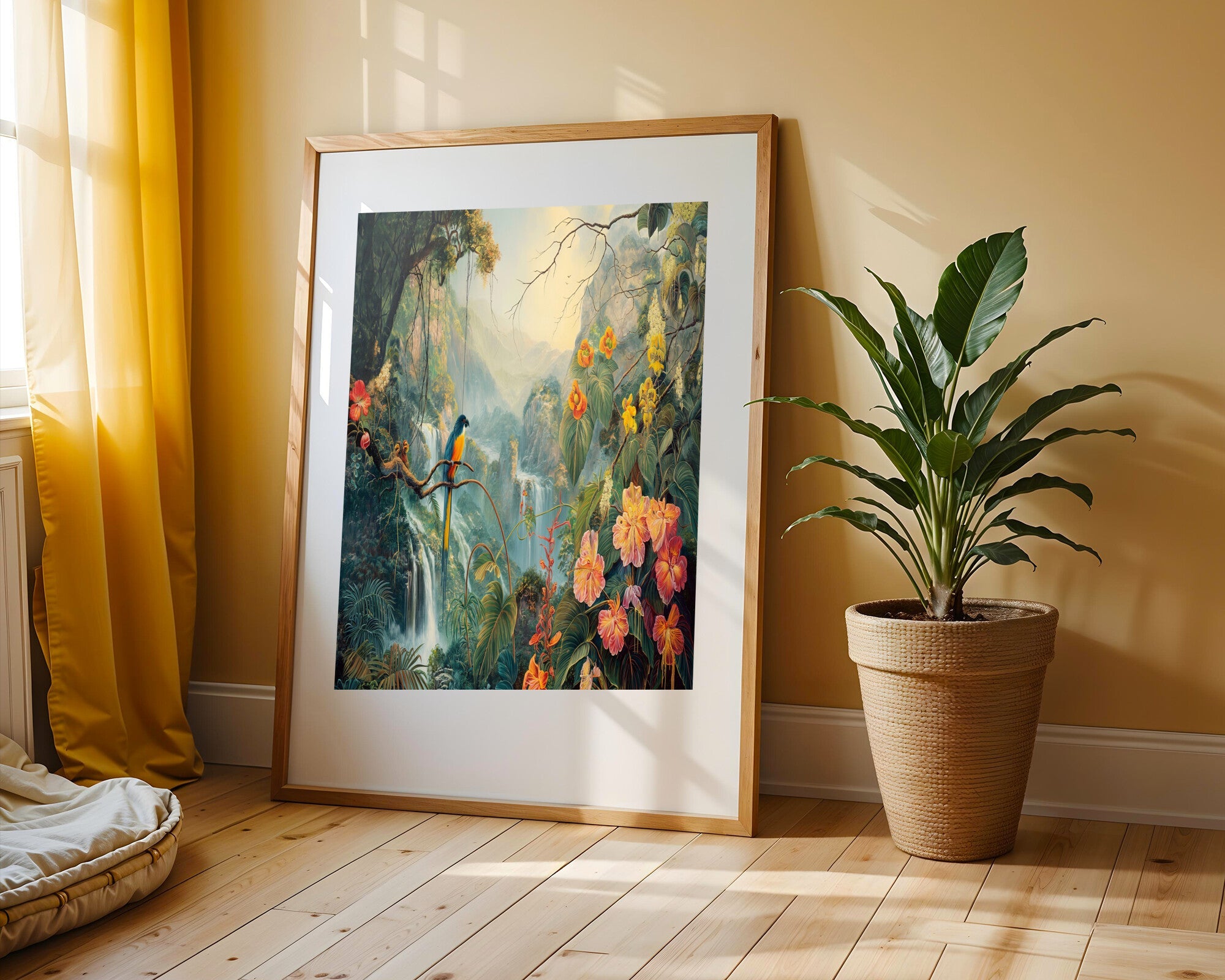 Refugio de Aves Tropicales | Cuadro decorativo de Monkey Canvas