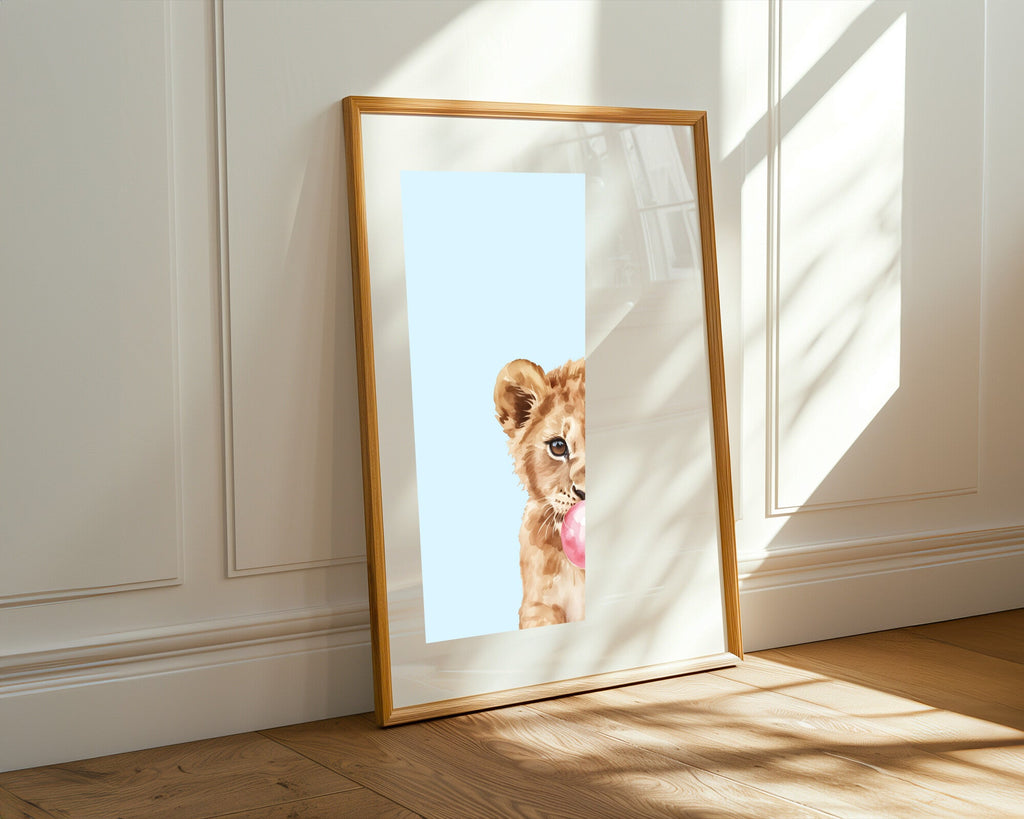 Cachorro de León con Chicle | Cuadro decorativo de Monkey Canvas