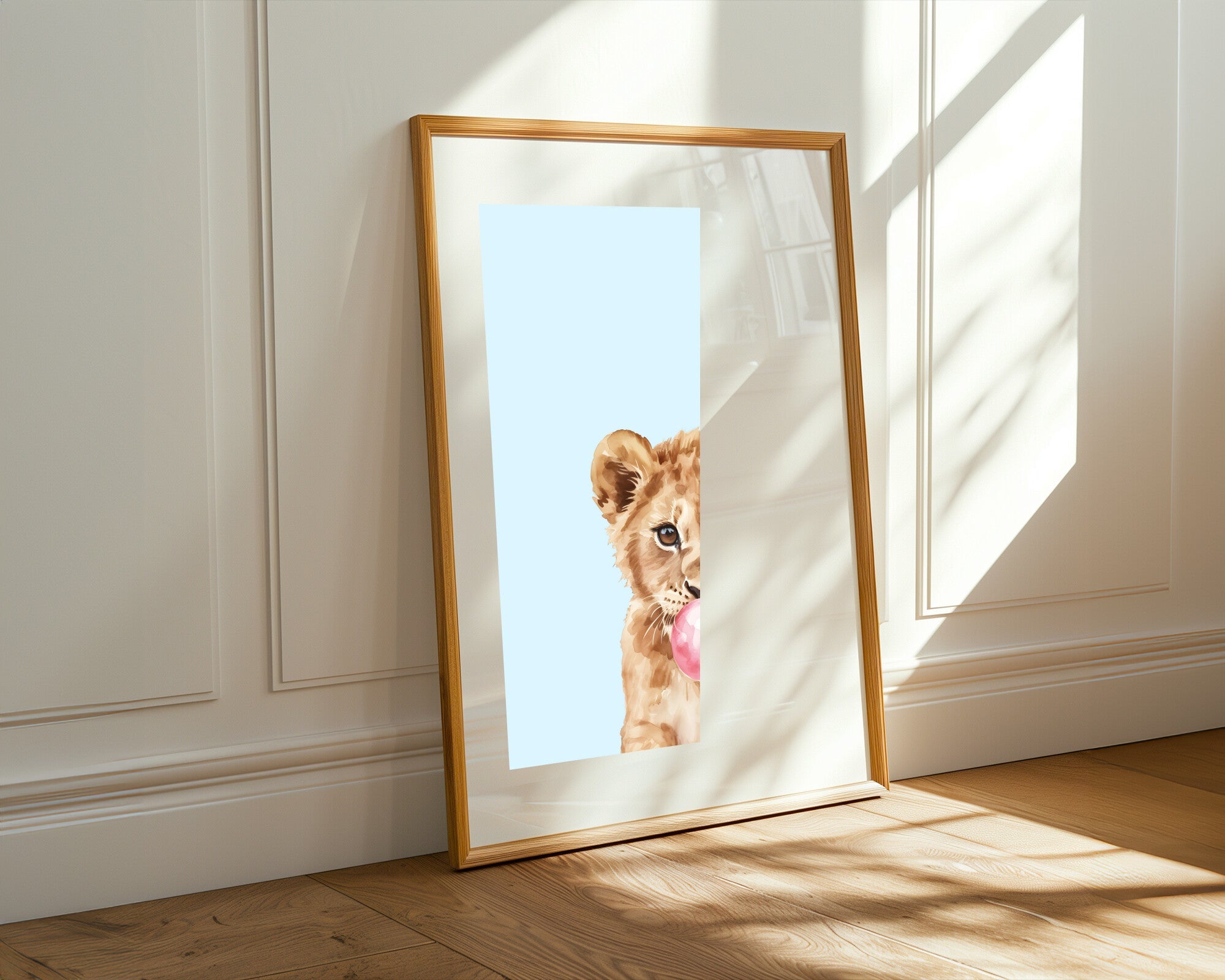 Cachorro de León con Chicle | Cuadro decorativo de Monkey Canvas