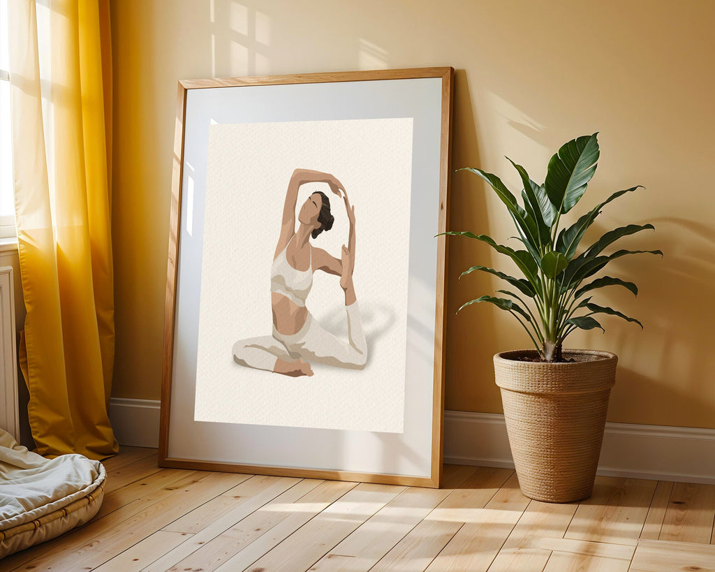 Postura de Yoga Serena | Cuadro decorativo de Monkey Canvas