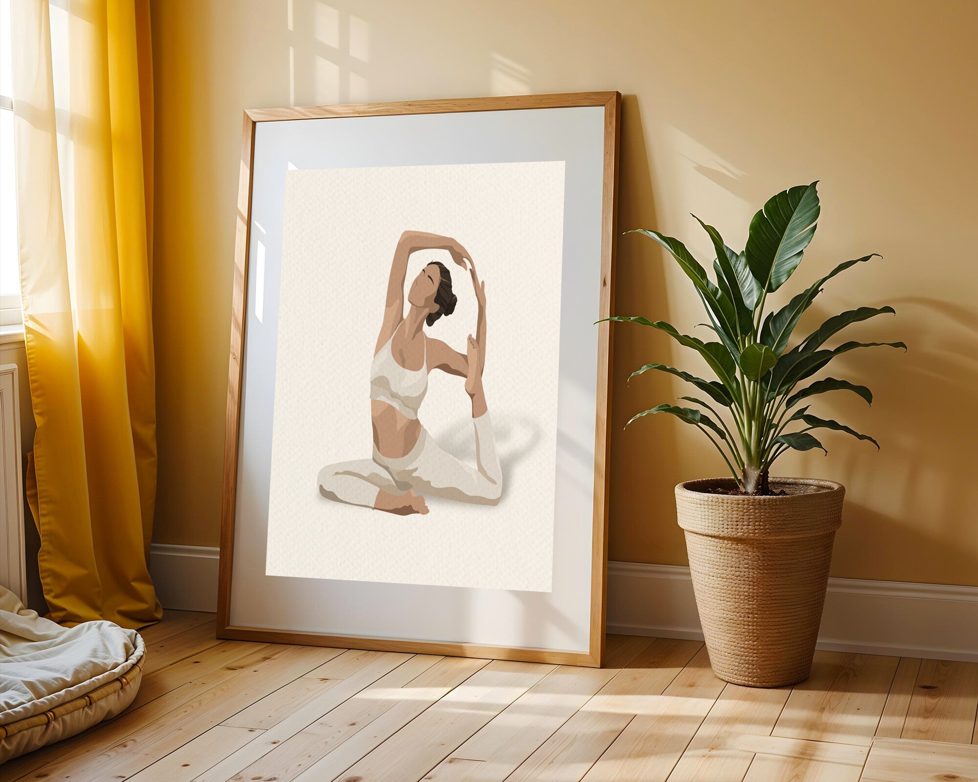 Postura de Yoga Serena | Cuadro decorativo de Monkey Canvas