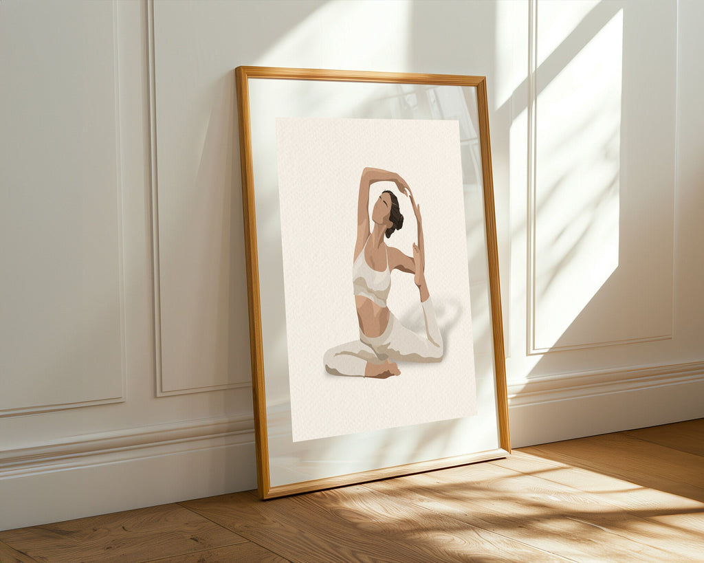 Postura de Yoga Serena | Cuadro decorativo de Monkey Canvas
