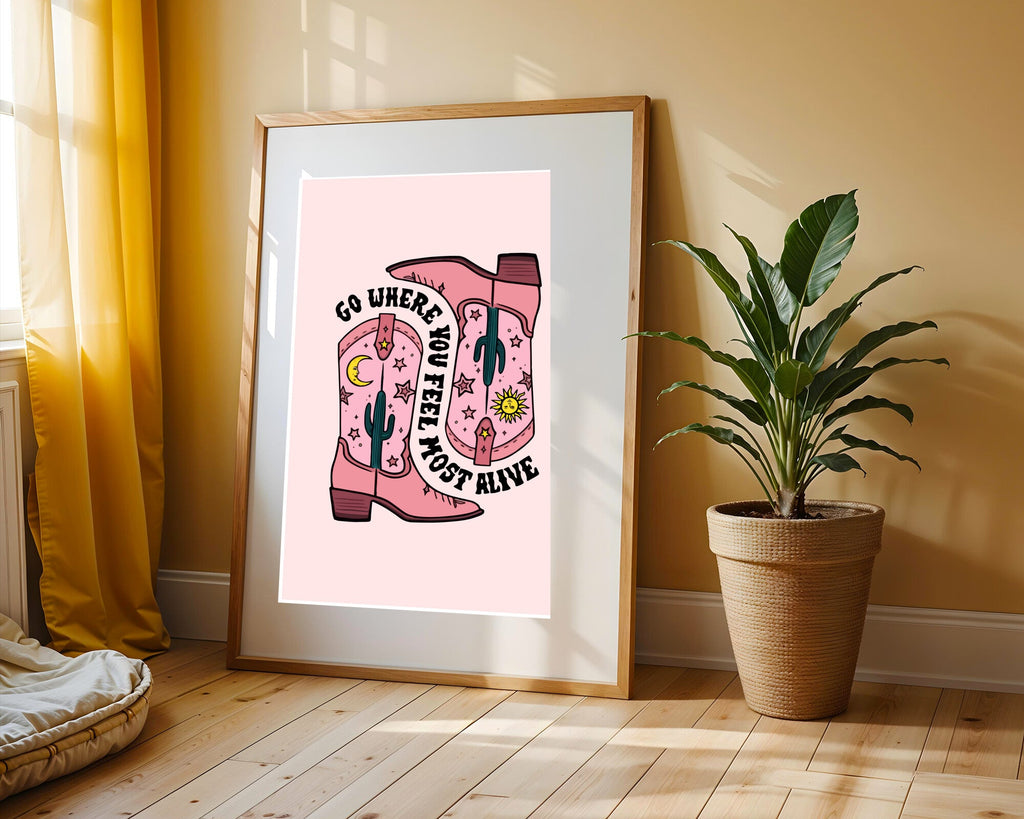 Botas Vaqueras del Desierto | Cuadro decorativo de Monkey Canvas