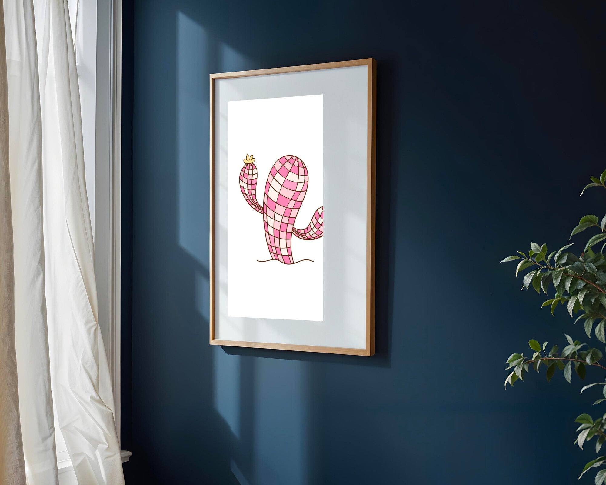 Cactus de Cristal Rosa | Cuadro decorativo de Monkey Canvas