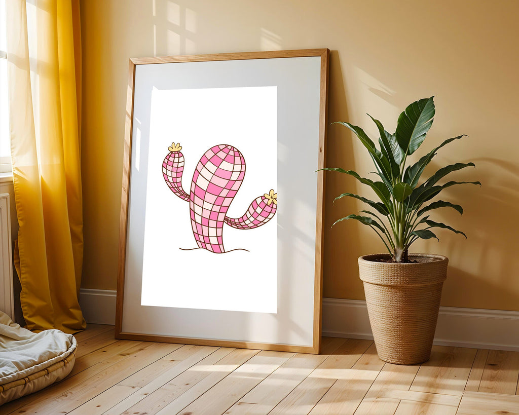Cactus de Cristal Rosa | Cuadro decorativo de Monkey Canvas