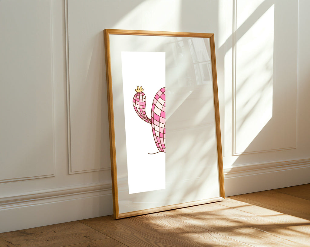 Cactus de Cristal Rosa | Cuadro decorativo de Monkey Canvas