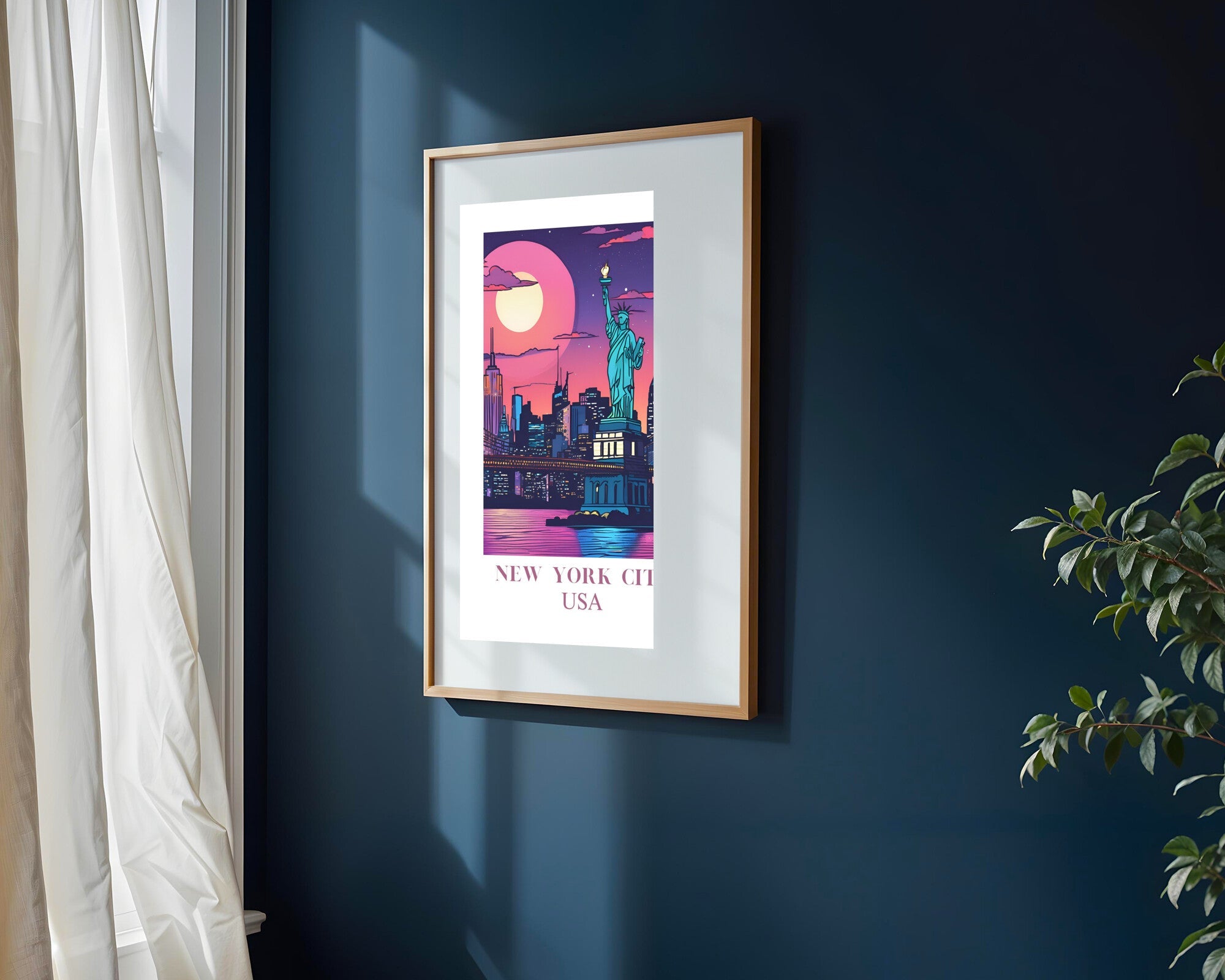 Postal de Nueva York | Cuadro decorativo de Monkey Canvas