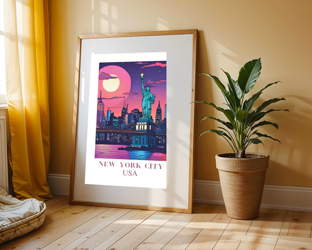 Postal de Nueva York | Cuadro decorativo de Monkey Canvas