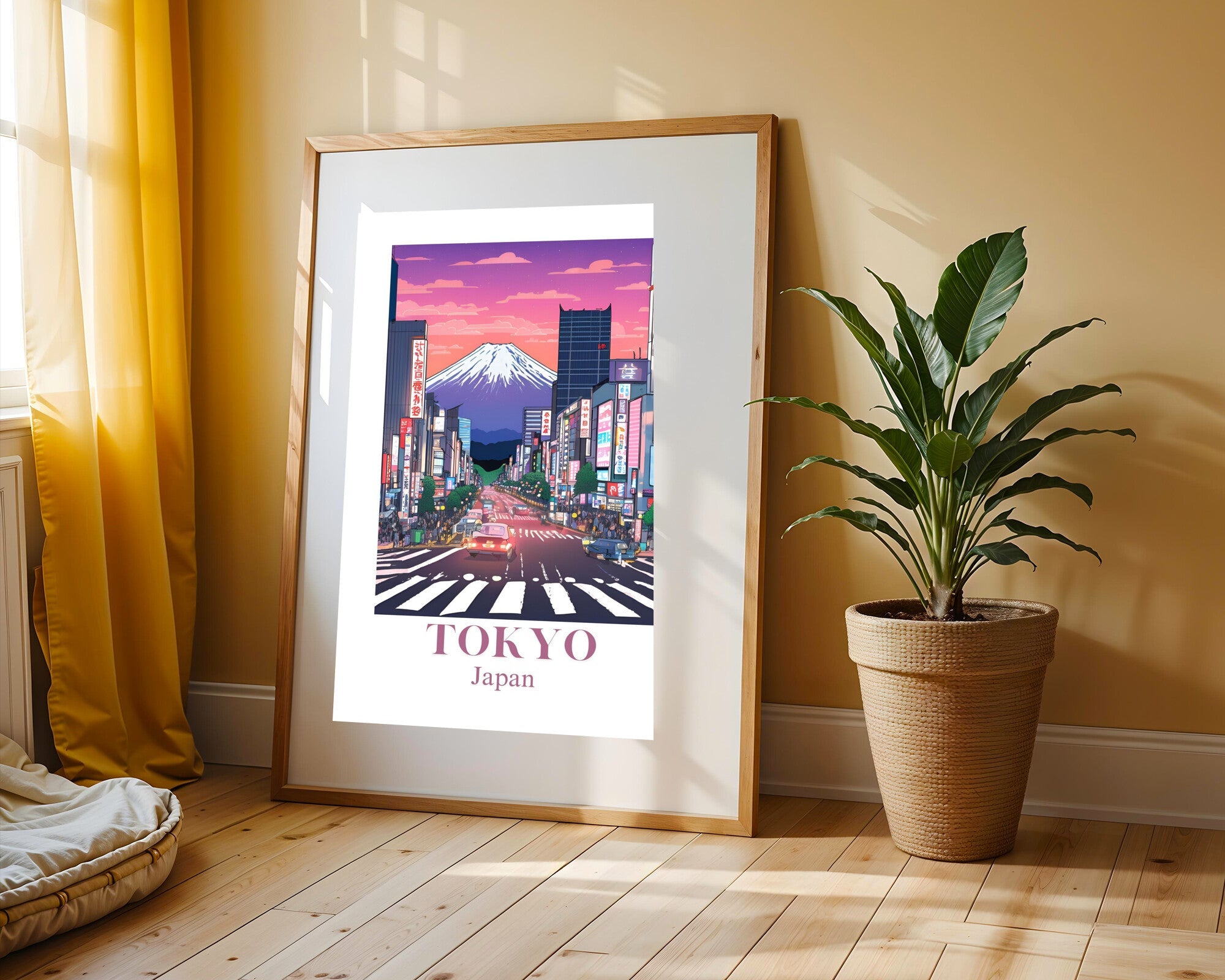 Postal de Tokio | Cuadro decorativo de Monkey Canvas